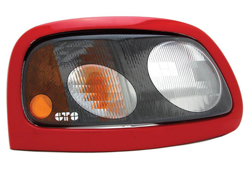 GTS Pro-Beam Carbon Fiber Headlight Covers 02-05 Dodge Ram - Click Image to Close